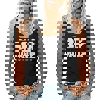 Single Mom Dilf Hunter Adult Joke Women Tank Top | Mazezy