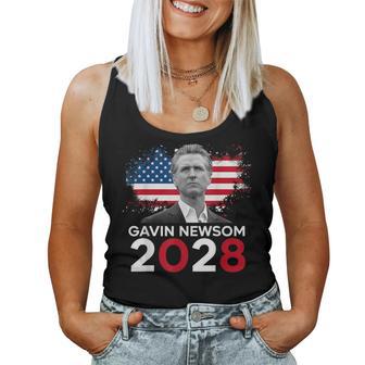 Gavin Newsom 2028 For President Election Campaign Women Women Tank Top - Thegiftio UK