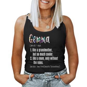 Gemma Definition Mother's Day & Birthday Grandmother Women Tank Top - Monsterry