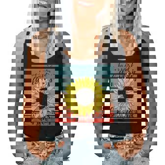 Girasol Mensaje Positivo Motivacional Flor Arte Floral Camiseta sin mangas para mujer - Regaloses