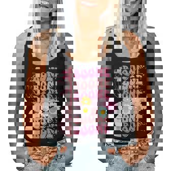 Girl Retro Boone Groovy Flower First Name Personalized 80'S Women Tank Top - Thegiftio