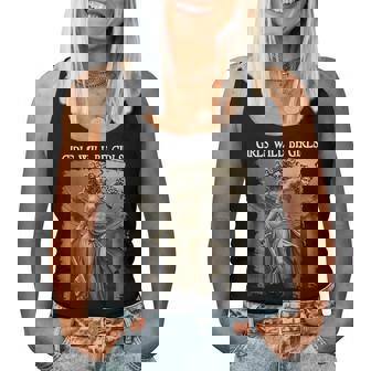 Girl Will Be Girls Medusa Feminist Girl Women Tank Top - Thegiftio