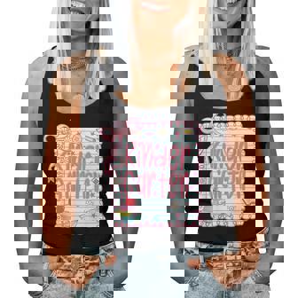 Girls Kindergarten Coquette Bow Pink Preppy Back To School Women Tank Top | Mazezy