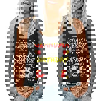 Grandma Of The Birthday Boy Family Party Decor Matching Women Tank Top - Thegiftio