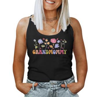 Grandmommy Grandma Flowers Grandmommy Grandmother Women Tank Top - Thegiftio UK