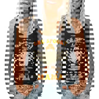 Groovy Boo One Spooky Mama First Halloween Birthday Boy Women Tank Top - Thegiftio