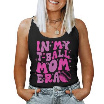 Groovy T-Ball Mom Era Decorations Matching Women Tank Top - Thegiftio