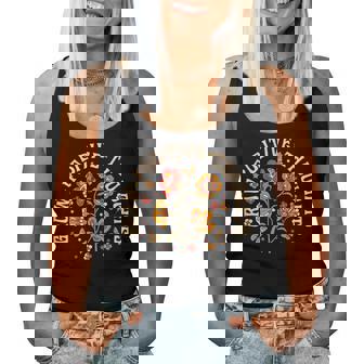 Grow Positive Thoughts Flower Women Tank Top - Monsterry