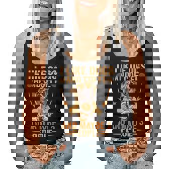 Me Gustan Los Perros Café Talez 3 Personas Divertidas Perroarcástico Es Camiseta sin mangas para mujer - Regaloses