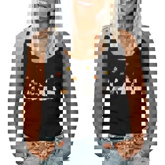 Halloween For Costume Cute Black Cats Ghost Women Tank Top | Mazezy