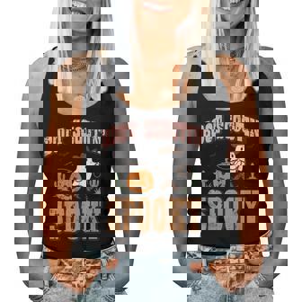 Halloween Cowboy Ghost Boot Scootin Spooky Costume Women Women Tank Top | Mazezy