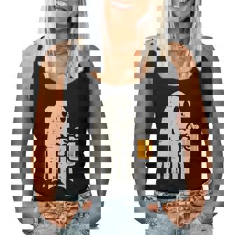 Halloween Ghost Drink Lazy Costume Party Dad Women Women Tank Top - Thegiftio