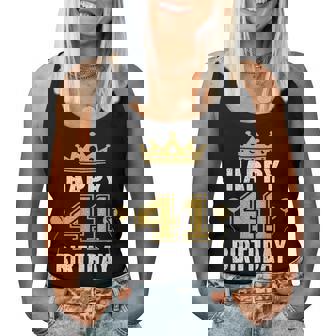 Happy 41St Birthday アイデア 41歳の男性と女性に レディースタンクトップ - Kawaiitshirt