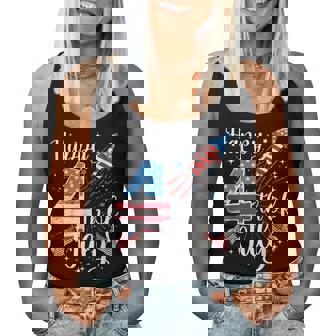 Happy 4Th Of July Us Flag 4Th Of July Fireworks Men Women Tank Top - Monsterry