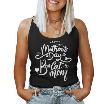 Happy Mother's Day To The Best Cat Mom Cat Lover Women Tank Top - Monsterry