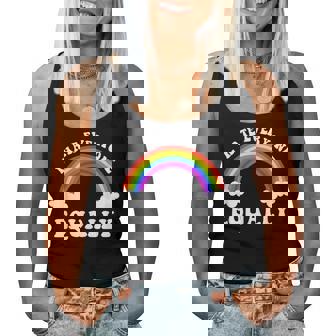 I Hate Everyone Equally Lgbtq Pride Flag Rainbow Women Tank Top - Monsterry