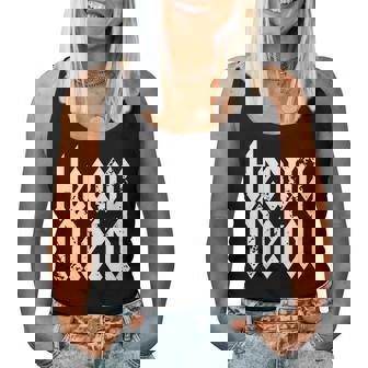 Heavy Metal Música Metál Cabeza Gig Festival De Rock Cuello Camiseta sin mangas para mujer - Regaloses