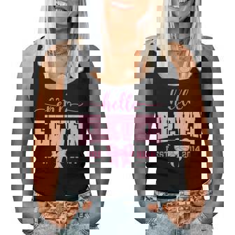 Hello Eleven Est 2014 Cute Coquette Bow 11Th Birthday Girl Women Tank Top - Thegiftio