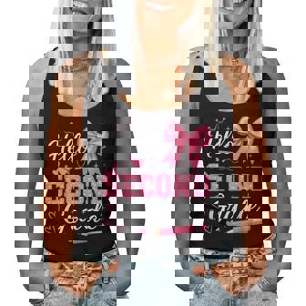 Hello Second Grade First Day Of School Coquette Teacher Girl Women Tank Top | Mazezy