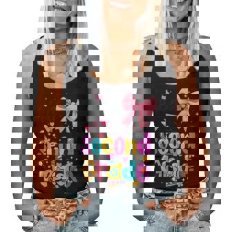 Hello Second Grade Preppy Back To School Boy Girl Teacher Women Tank Top - Thegiftio