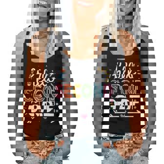 Hello Second Grade Teacher Student 2Nd Grade Back To School Women Tank Top - Thegiftio