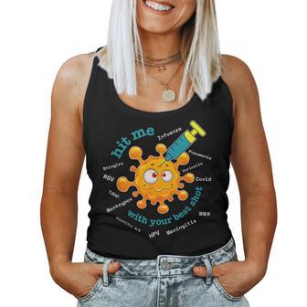 Hit Me With Your Best Shot Pharmacist Pharmacy Tech Nurse Women Tank Top - Thegiftio UK