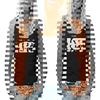 Hope Romans 15 13 レトロ グルービー 面白い クリスチャン 信仰 聖書 J レディースタンクトップ - Kawaiitshirt