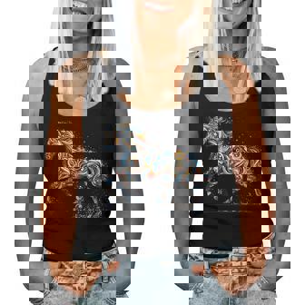 Horse Lover Majestic Horse 馬のグラフィック デザイン レディースタンクトップ - Kawaiitshirt