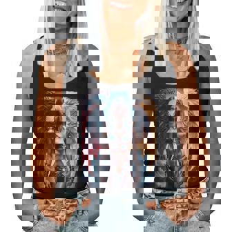 Hot Girl On 男性用 ハーフエンジェル&ハーフデーモンガール レディースタンクトップ - Kawaiitshirt