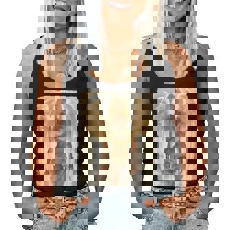 Hot Girl On 男性用 セクシー ブロンド エンジェル ガール ピンナップ レディースタンクトップ - Kawaiitshirt