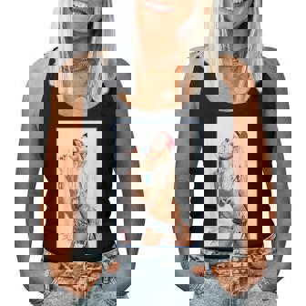 Hot Girl On 男性用 Ice Pop Pinup 2 レディースタンクトップ - Kawaiitshirt