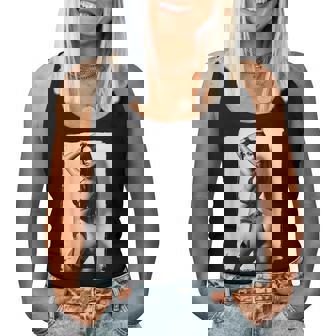 Hot Girl On 男性用 セクシー ブーティー ビキニ モデル 2 Bw レディースタンクトップ - Kawaiitshirt