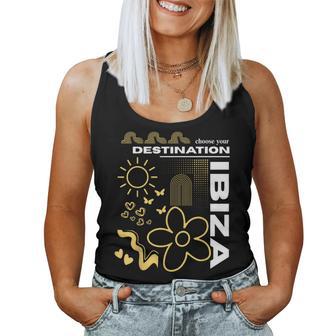 Ibiza Elige Tu Destino Isla Balear Boho Abstract Camiseta sin mangas para mujer - Regaloses