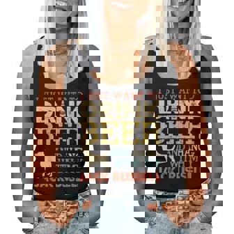 Jack Russel Dad Drink Beer Hang With Dog Manintage Canotta da donna - Novitaregali