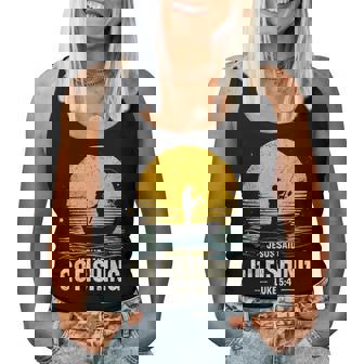 Jesus Said Go Fishing Bible Verse Fisherman Christian Women Tank Top - Monsterry