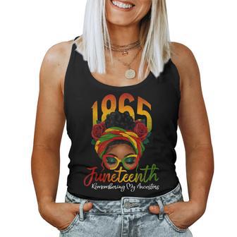 Junenth Remembering My Ancestors Black Junenth Women Tank Top - Thegiftio
