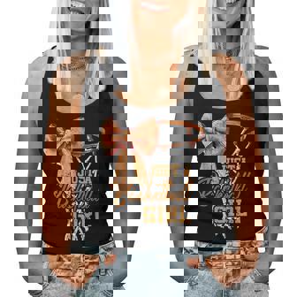 Just A Basketball Girl キュート コケット リボン バスケットボール選手 ガールズ レディースタンクトップ - Kawaiitshirt