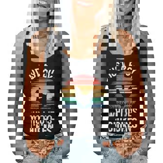 Just A Boy Who Loves Chickens シャツ キッズ 幼児 男の子 チキン レディースタンクトップ - Kawaiitshirt