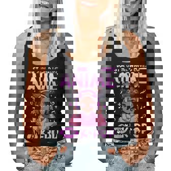 Just A Girl Who Loves Anime And K-Pop African American Afro Women Tank Top - Thegiftio