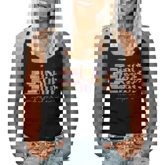 Just One More Chapter Floral Book Reading Teacher Bookworm Women Tank Top - Thegiftio