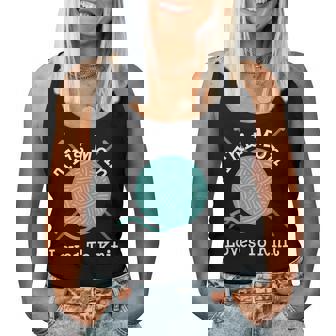 Knitting This Mom Loves To Knit Women Tank Top - Monsterry