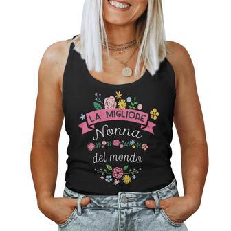 La Migliore Nonna Regalo Para Abuela Italiana Camiseta sin mangas para mujer - Regaloses