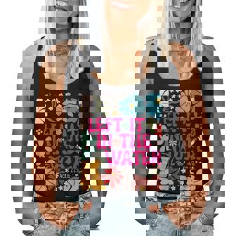 Left It In The Water Baptism Christian Baptized Boho Flowers Women Tank Top - Thegiftio