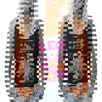 Leo Girl Birthday Sneakers Zodiac Sign Bday Girl Women Tank Top | Mazezy