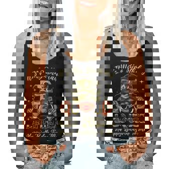 Leo Queen Black Woman With Cap Camo It's My Birthday Women Tank Top | Mazezy