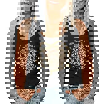 Leopard Football Game Day Team Sports Women Women Tank Top - Monsterry