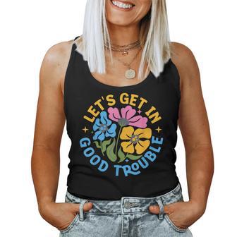 Let's Get In Good Necessary Trouble Social Justice Women Tank Top - Thegiftio UK