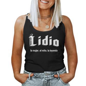 Lidia La El Mito La Leyenda Lidia Nombre Camiseta sin mangas para mujer - Regaloses
