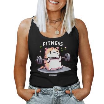 Lindo Gato Fitness Entrenamiento Es Divertido Gimnasio Entrenamiento Camiseta sin mangas para mujer - Regaloses