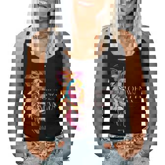 With Lion Mum Mother Colourful Motif For Mother's Day Or Birthdays S Tank Top Frauen - Seseable